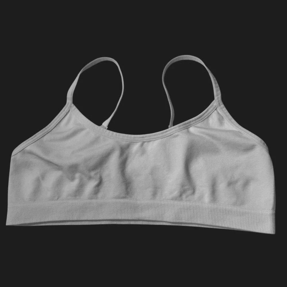 Nordstrom Girls Seamless Bralette Set of 3 White Medium/Large